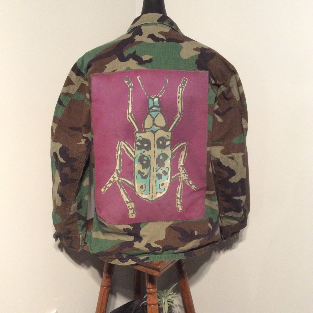 Boho Festival Army Camo Camouflage Hipster Jacket